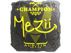 Sticker | mezii (Foil, Champion) | Austin 2025