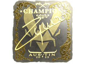 Sticker | ZywOo (Gold, Champion) | Austin 2025