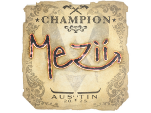 Sticker | mezii (Champion) | Austin 2025