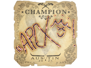 Sticker | apEX (Champion) | Austin 2025