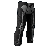 Skeleton Costume Burlap Pants