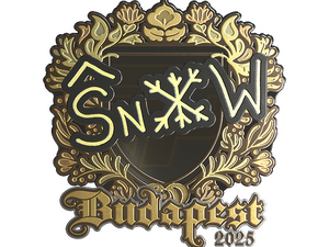Sticker | snow (Gold) | Budapest 2025