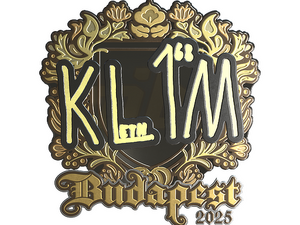 Sticker | kl1m (Gold) | Budapest 2025