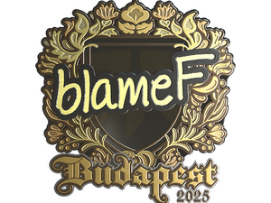 Sticker | blameF (Gold) | Budapest 2025