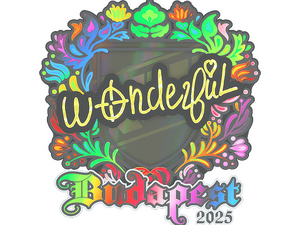 Sticker | w0nderful (Holo) | Budapest 2025