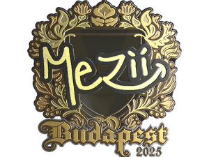 Sticker | mezii (Gold) | Budapest 2025