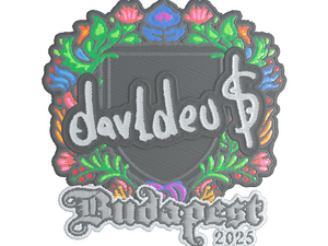 Sticker | dav1deuS (Embroidered) | Budapest 2025