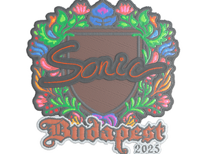 Sticker | Sonic (Embroidered) | Budapest 2025