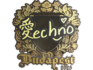 Sticker | Techno4K (Gold) | Budapest 2025