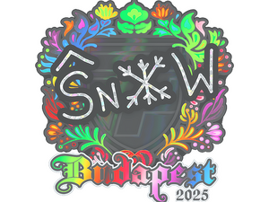 Sticker | snow (Holo) | Budapest 2025