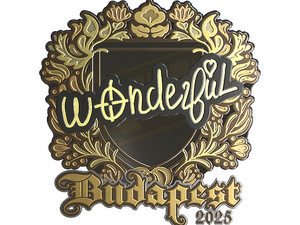 Sticker | w0nderful (Gold) | Budapest 2025