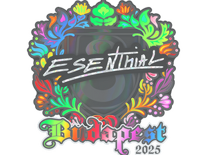 Sticker | esenthial (Holo) | Budapest 2025