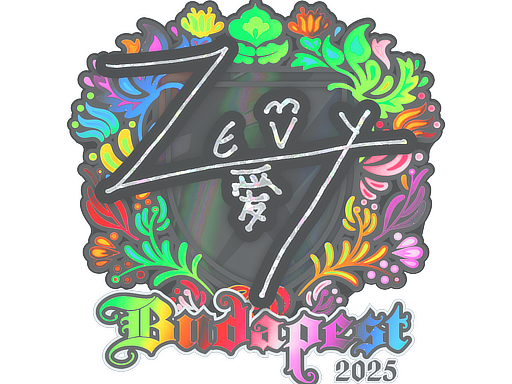 Sticker | zevy (Holo) | Budapest 2025