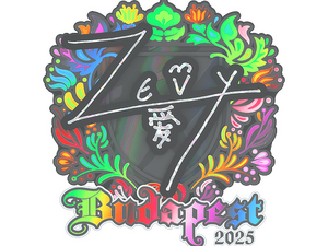 Sticker | zevy (Holo) | Budapest 2025