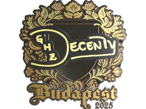 Sticker | decenty (Gold) | Budapest 2025