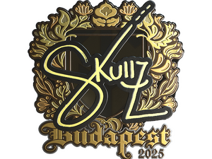 Sticker | skullz (Gold) | Budapest 2025