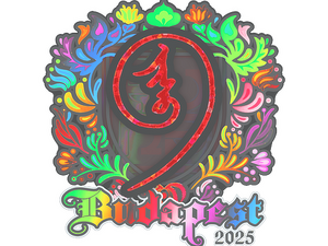 Sticker | nin9 (Holo) | Budapest 2025