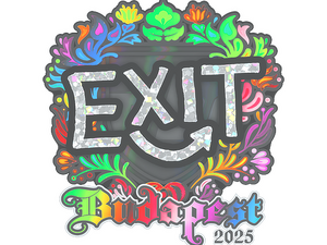 Sticker | exit (Holo) | Budapest 2025