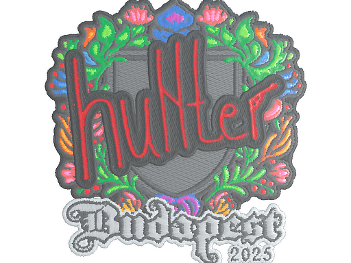 Sticker | huNter- (Embroidered) | Budapest 2025