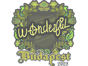 Sticker | w0nderful | Budapest 2025