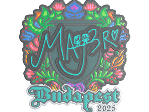 Sticker | MAJ3R (Embroidered) | Budapest 2025