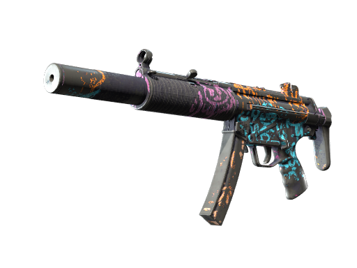 Souvenir MP5-SD | Neon Squeezer (Battle-Scarred)