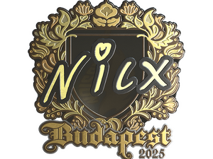Sticker | nicx (Gold) | Budapest 2025