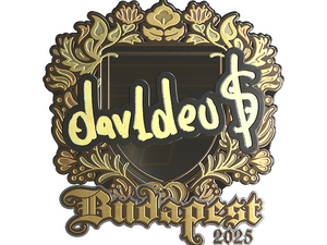 Sticker | dav1deuS (Gold) | Budapest 2025