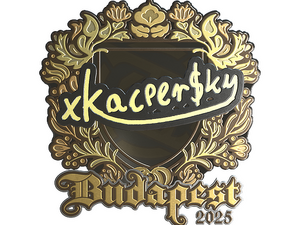 Sticker | xKacpersky (Gold) | Budapest 2025