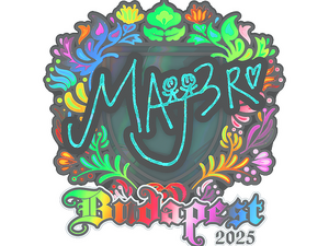 Sticker | MAJ3R (Holo) | Budapest 2025