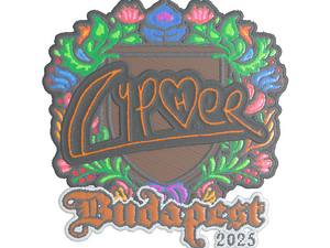 Sticker | Cypher (Embroidered) | Budapest 2025