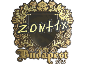 Sticker | zont1x (Gold) | Budapest 2025