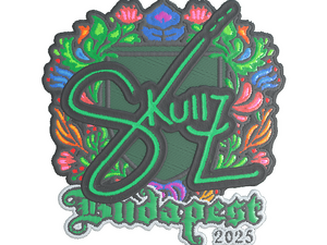 Sticker | skullz (Embroidered) | Budapest 2025