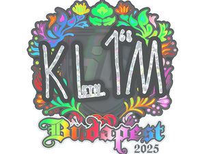 Sticker | kl1m (Holo) | Budapest 2025