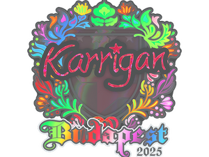 Sticker | karrigan (Holo) | Budapest 2025