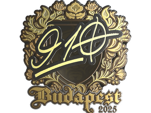 Sticker | 910 (Gold) | Budapest 2025