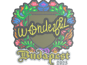 Sticker | w0nderful (Embroidered) | Budapest 2025