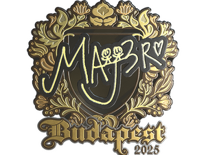Sticker | MAJ3R (Gold) | Budapest 2025