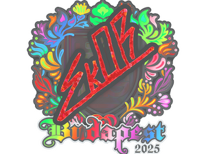 Sticker | sk0R (Holo) | Budapest 2025
