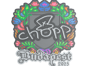 Sticker | chopper (Embroidered) | Budapest 2025