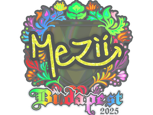 Sticker | mezii (Holo) | Budapest 2025