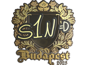 Sticker | s1n (Gold) | Budapest 2025