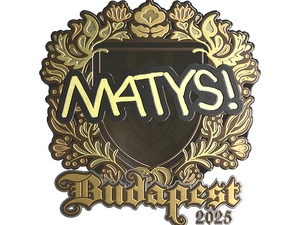 Sticker | MATYS (Gold) | Budapest 2025