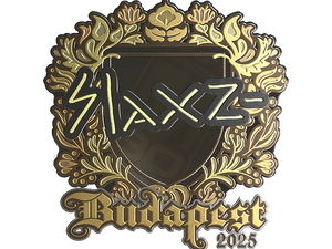 Sticker | slaxz- (Gold) | Budapest 2025
