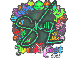 Sticker | skullz (Holo) | Budapest 2025