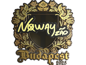 Sticker | noway (Gold) | Budapest 2025