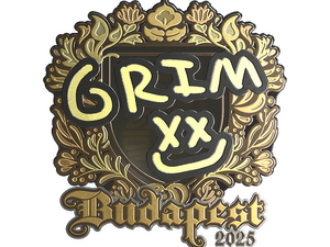 Sticker | Grim (Gold) | Budapest 2025