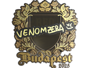 Sticker | venomzera (Gold) | Budapest 2025