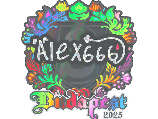 Sticker | alex666 (Holo) | Budapest 2025