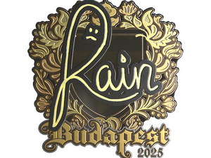 Sticker | rain (Gold) | Budapest 2025